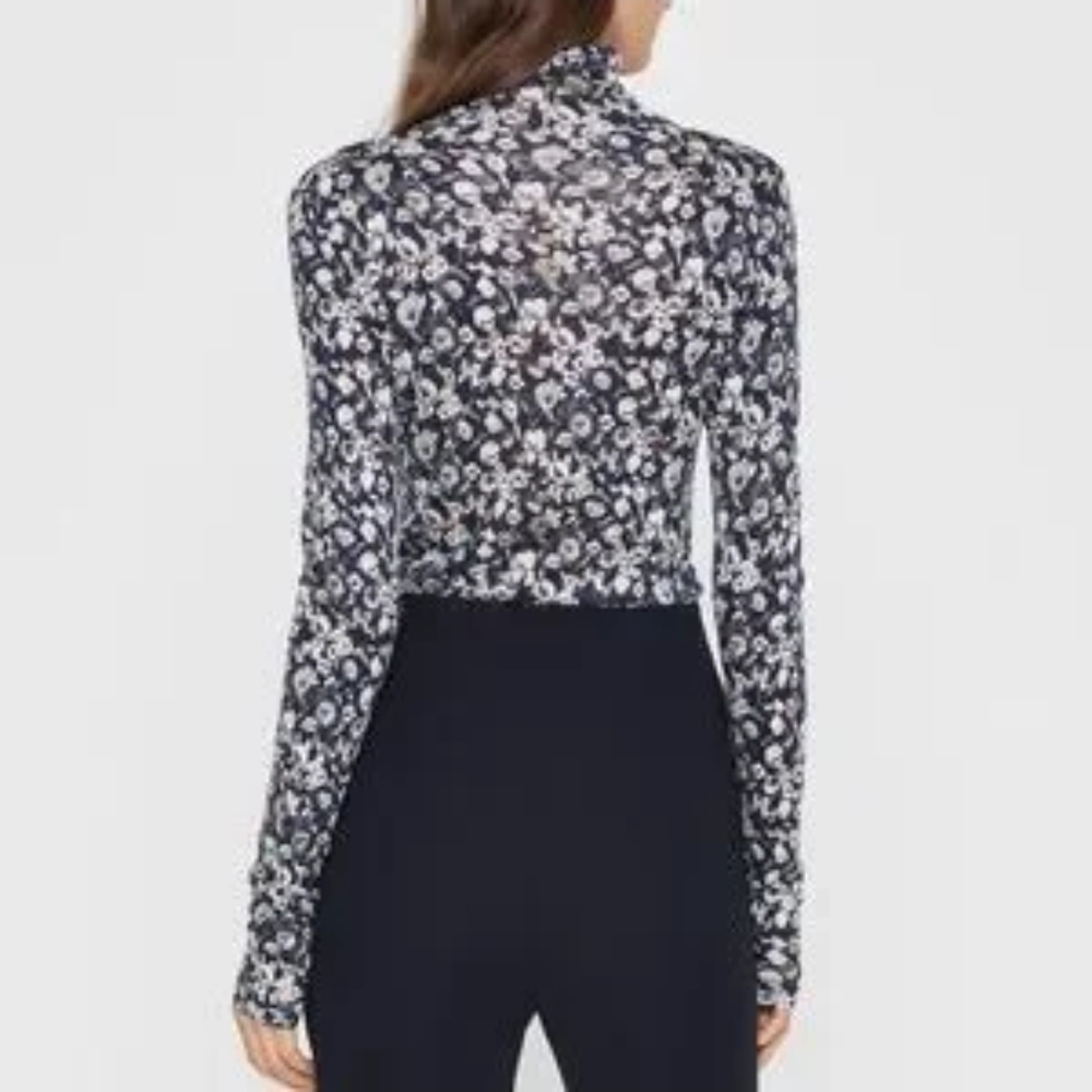 🌼 Club Monaco floral print turtleneck - Picture 4 of 6